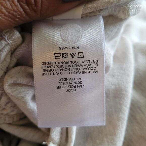 Express Oatmeal  Heather V Neck Jersey Romper Size XL - Picture 7 of 8